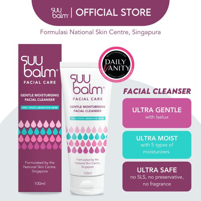 [Original] Suu Balm Gentle Moisturising Facial Cleanser 100 Ml Berkualitas