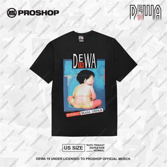 Hards Kaos Original Dewa 19 Motif Masa Dpan