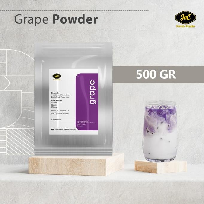 

JnC Grape Powder 500gr I Bubuk Minuman Rasa Anggur