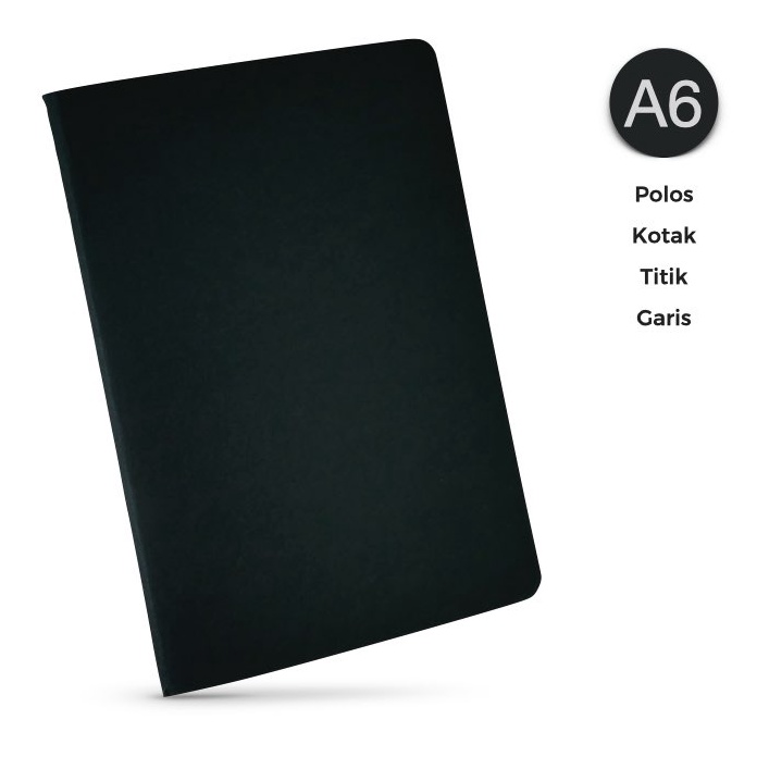 

WLYS4535 notebook simple BASIC A6 buku tulis catatan jilid jahit | polos garis dot grid | custom