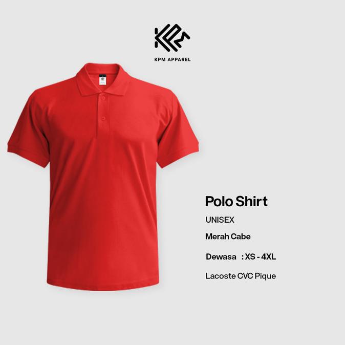 Kaos Polo Shirt Cvc Pique Kpm Apparel Big Size Part 1