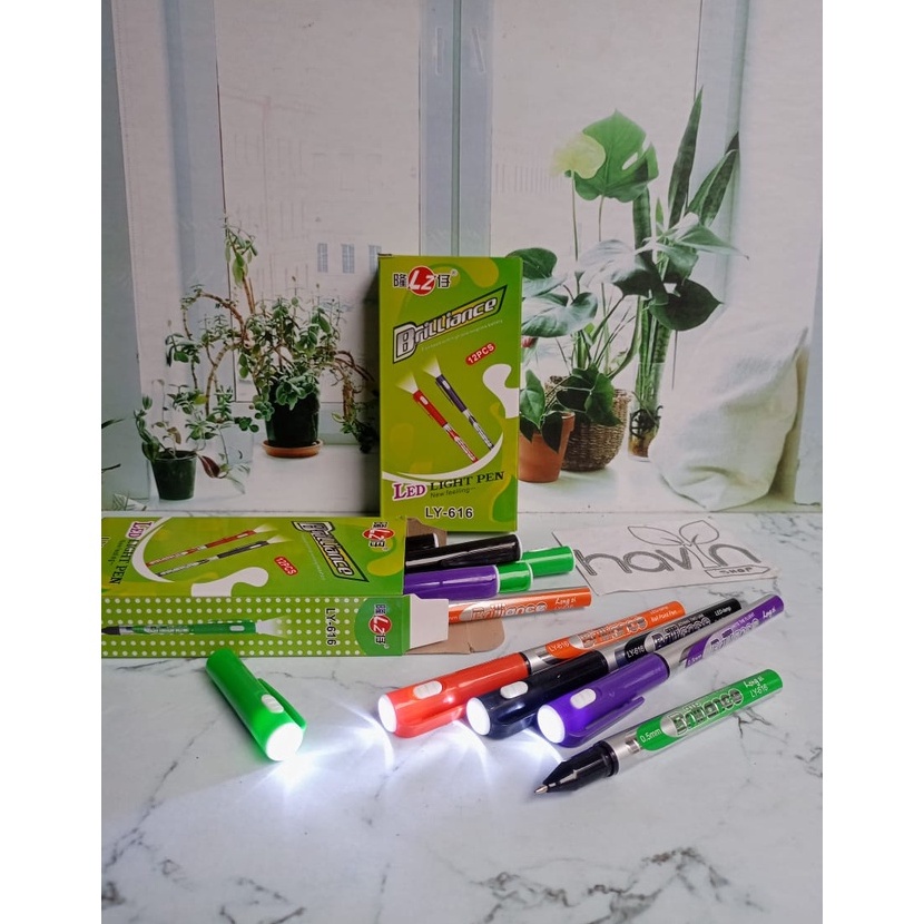 

YLBX1292 (12pc) PEN SENTER BRILLINACE PENA LED LIGHT