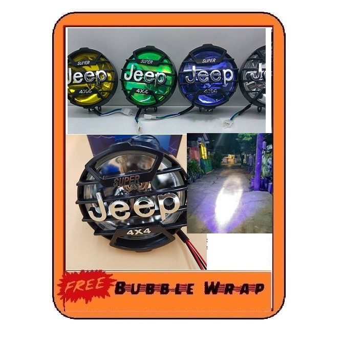 Lampu tembak untuk mobil atau motor universal bulat HALOGEN H3 JEEP ready