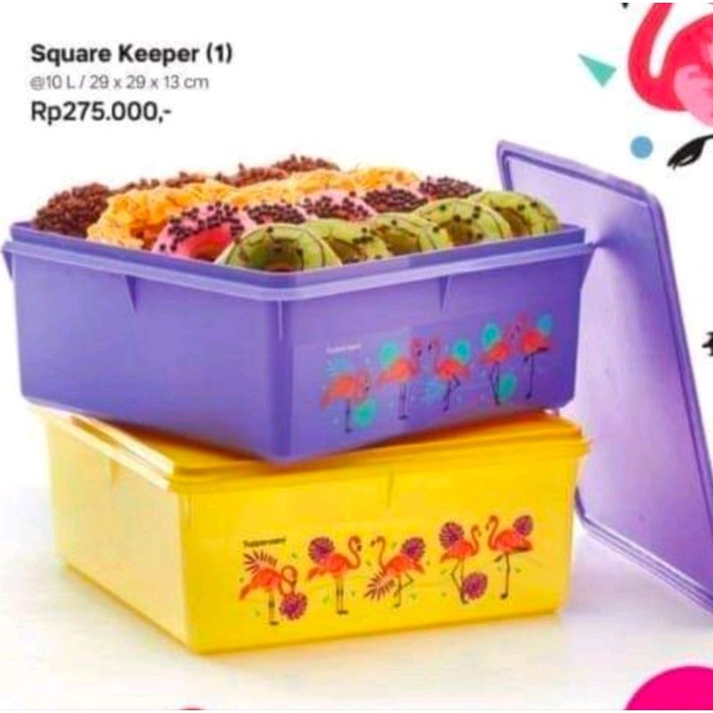 SQUARE KEEPER 10L TUPPERWARE