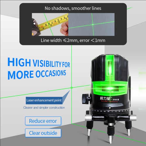 Waterpass Laser Leveling Self Prism Leveling Green Laser 2 Line terlaris
