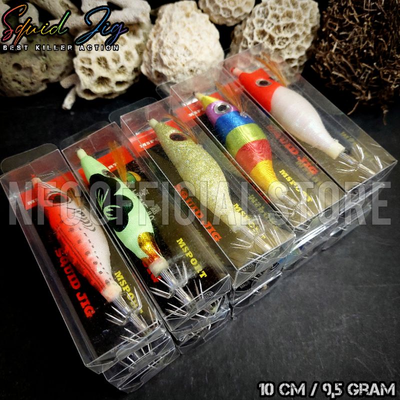 Squid Jig Egi 10 cm 9,5 gram Umpan Cumi BEST KILLER ACTION