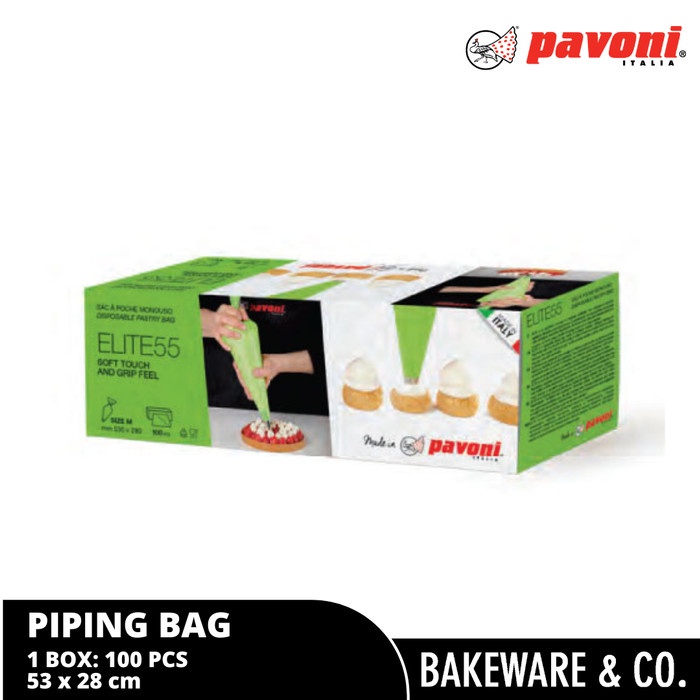 

✨Baru Heavy Duty Piping Bag 100Pcs - Pavoni Italy Elite55 Terbaru