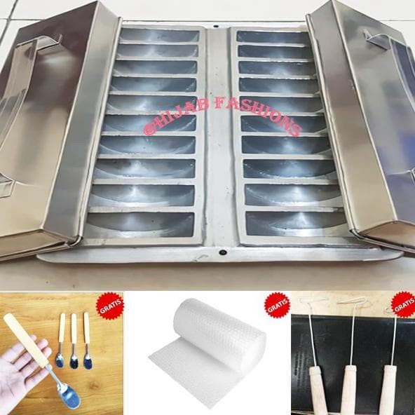 

✅Termurah Cetakan Kue Pukis Tebal 20 Lubang Loyang Pancong Snack Maker Diskon