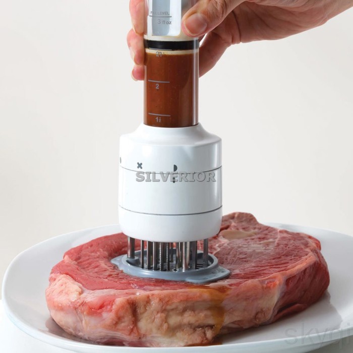 

✅Termurah Alat Tusuk Tusukan Pelembut Daging Steak Marinate Injector Tenderizer Terbaru