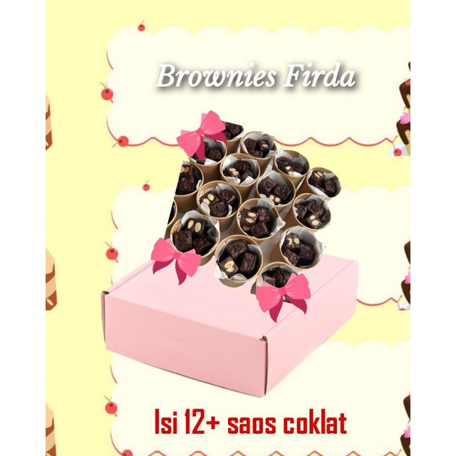 

BROWNIES BIT ISI 12+ SAOS COKLAT