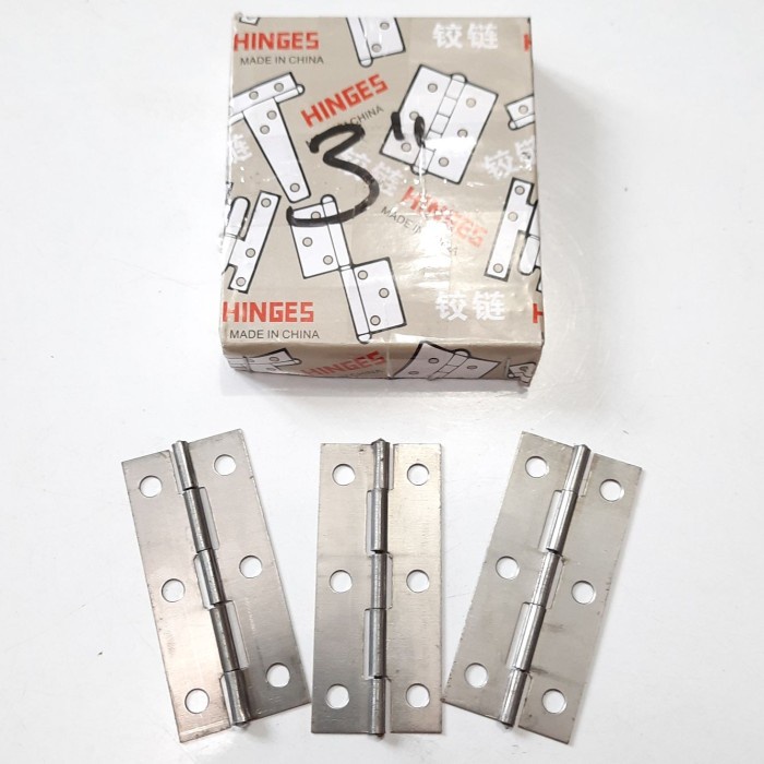 Engsel Tipis RRT 3" isi 12Pasang / Engsel Kupu-kupu (D4146)