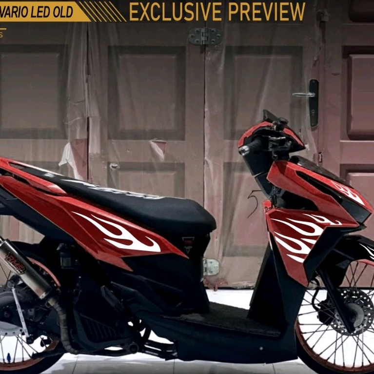 V12 CUTTING STICKER STRIPING VARIO 125-150 LED NEW DESIGN API HOT WHEELS STRIPING VARIO API STICKER 