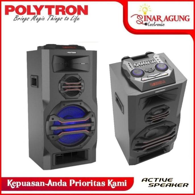 POLYTRON SPEAKER AKTIF PAS 12SA15 POTRABLE BLUETOOTH GARANSI RESMI