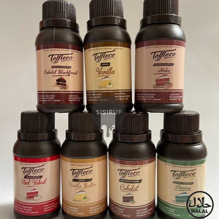

Toffieco Pasta / Tofico / Toffico / Perisa / Pewarna / Bahan Kue