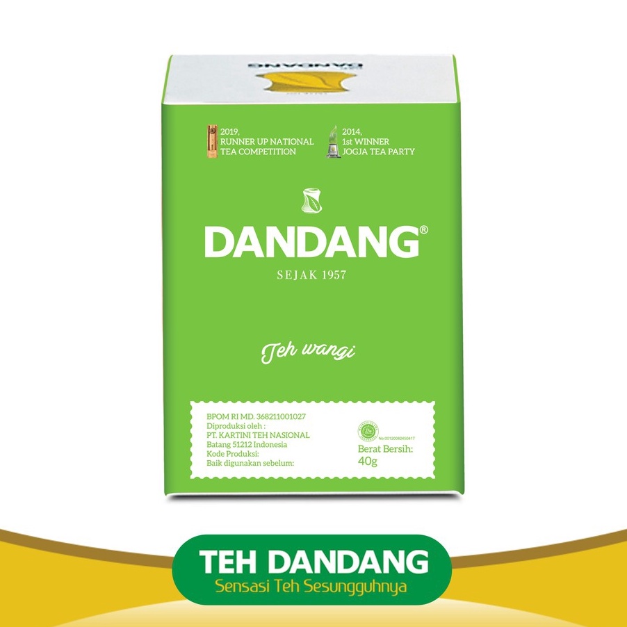 

ZXPL4394 Dijamin Ori Teh Dandang Hijau 40gr [1 slop isi 10 pcs]
