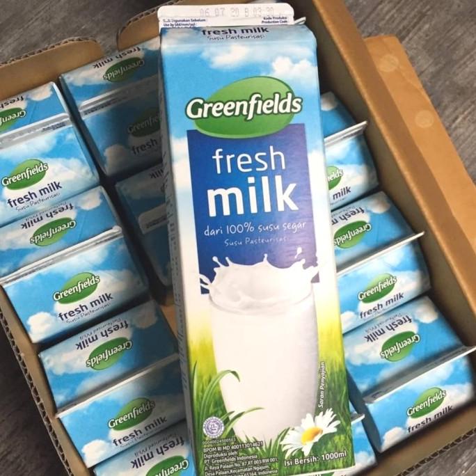

susu greenfields fresh milk 1l
