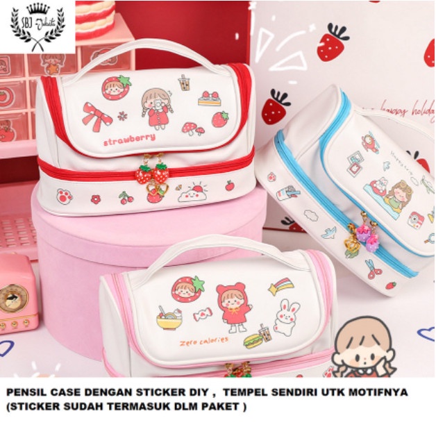 

TEMPAT PENSIL KOTAK PENSIL STICKER DIY KOREA DESIGN PENCIL CASE