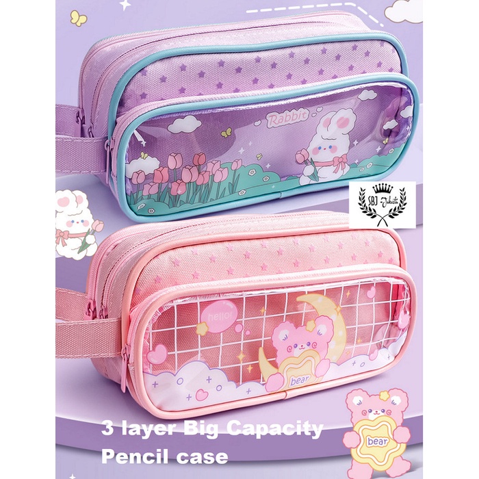 

TEMPAT PENSIL KOTAK PENSIL 3 LAYER KAPA BEAR PENSIL CASE SBJ-KP3L