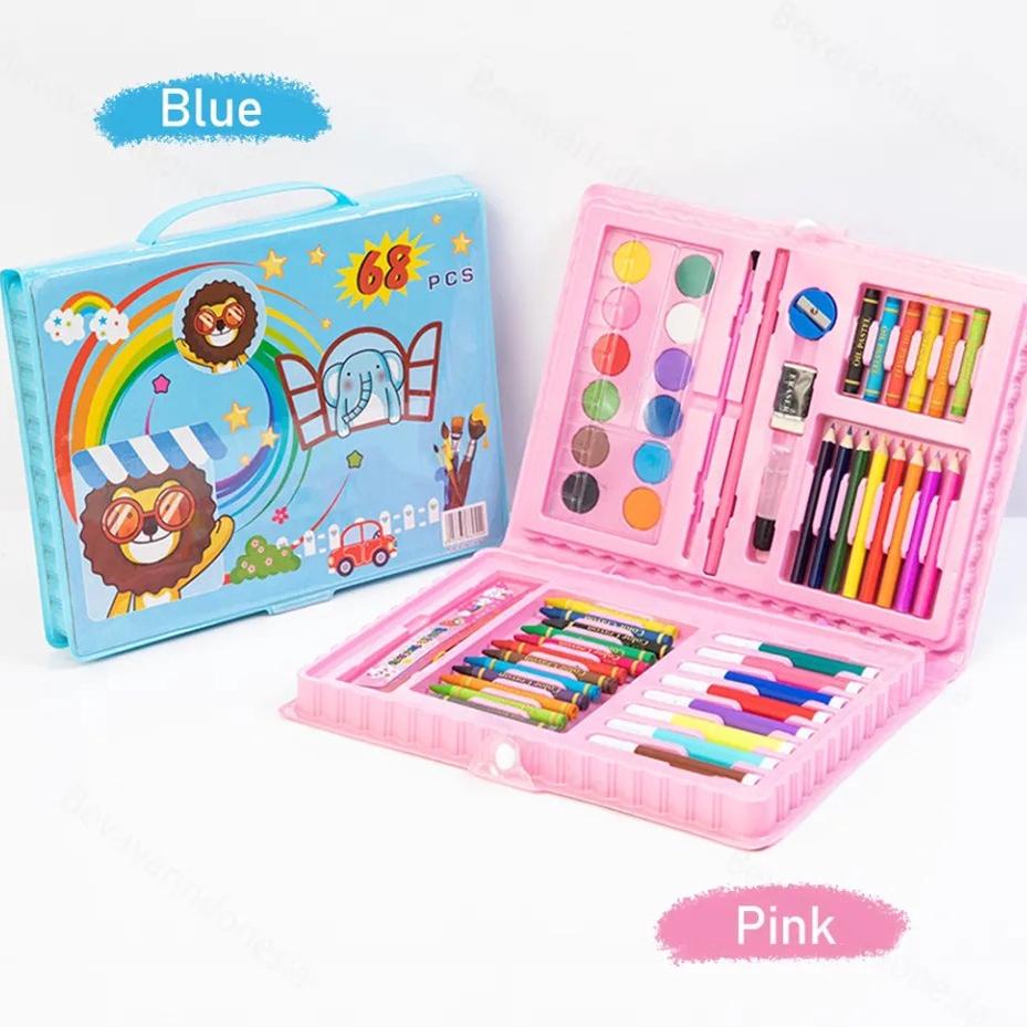 

New Sale !!! Mini Crayon Art 68 Colouring Set Alat Melukis Dan Mewarnai Anak Krayon Warna - Langsung Kirim