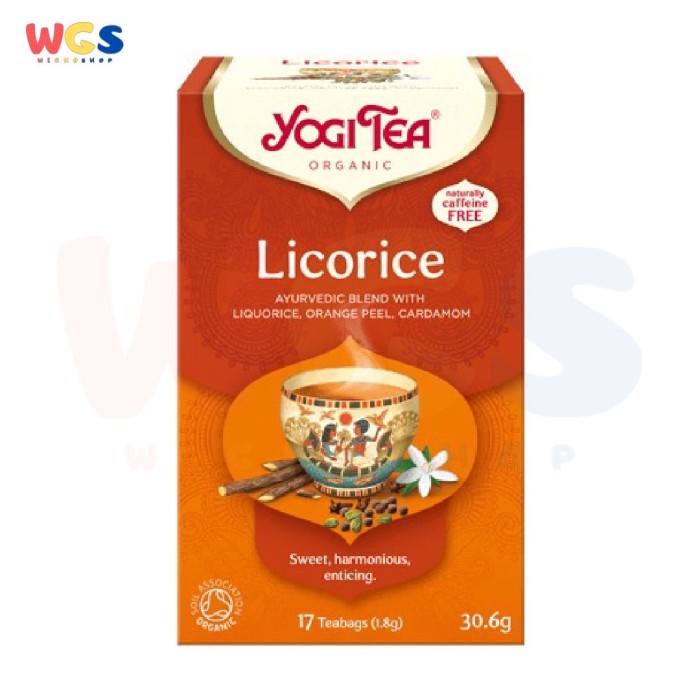 

Yogi Tea Organic Licorice Ayurvedic Blend Herbal Tea 17p x 1.8g
