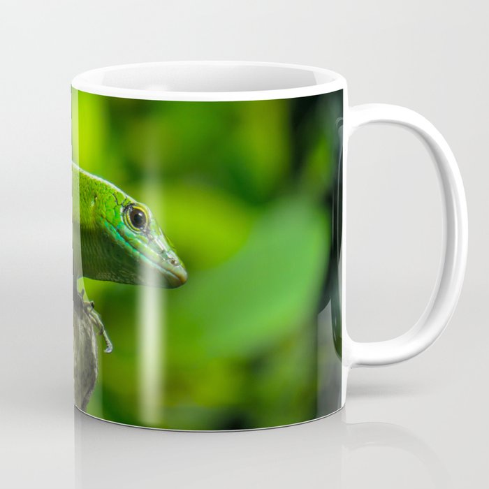 Mug Kopi Foto Kadal Kadal Pohon Zamrud