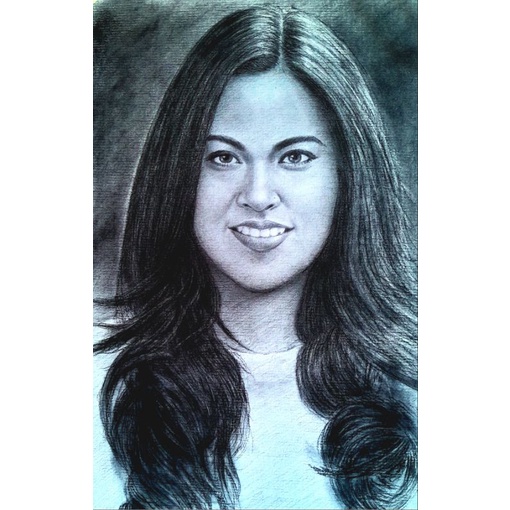 lukis wajah hitam putih