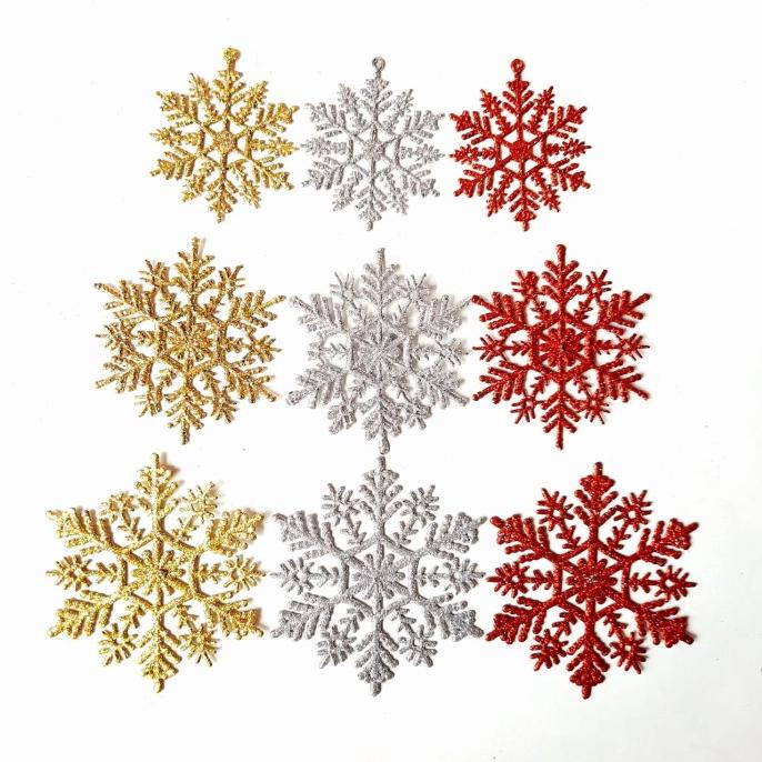 

Trend Snowflake Natal Isi 3 Hiasan Pohon Natal Murah Dekorasi Christmas Gold Original