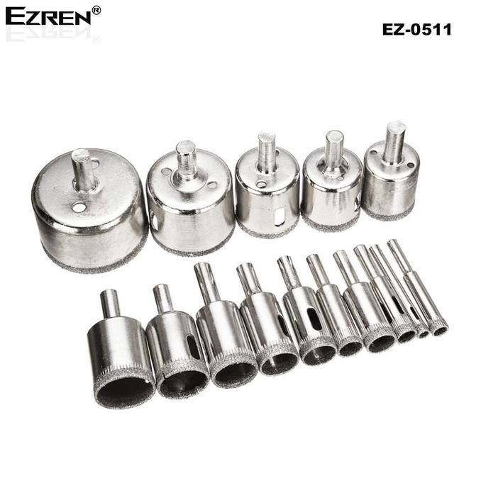 New Ezren Ez-0511 Holesaw Mata Bor Bulat Pelubang Kaca Pembolong Keramik Terbaik