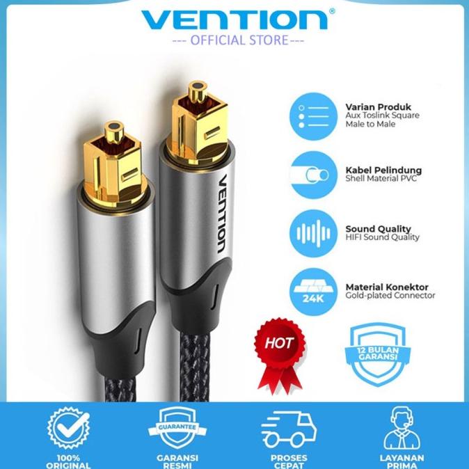 Vention Kabel Audio Digital Optical Toslink Audio Optik