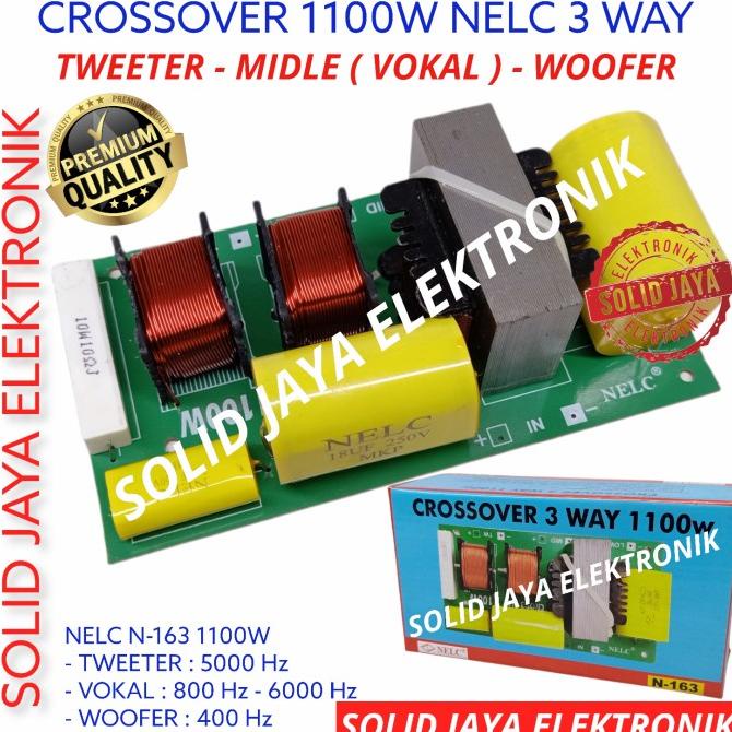 Crossover 3 Way 1100W Nelc N-163 Crossover Pasif 3 Way 1100 Watt Nelc