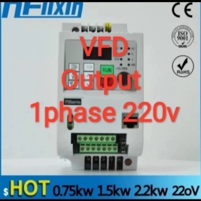 Vfd Inverter 2,2Kw Input 1Phase 220V, Output 1Phase 220V