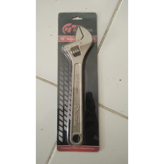 Kunci Inggris Adjustable Wrench 10" 250mm Original A-Spec terbaik