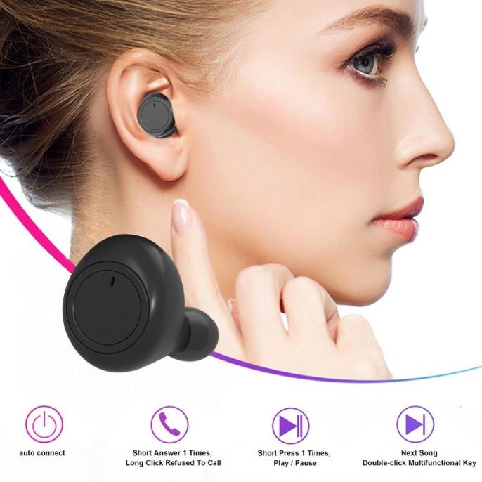 Upgrade Tws Y50 Headset Bluetooth 5.3 Wireless Earphone Bass Earbuds
