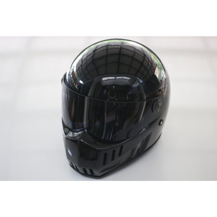 [New Ori] Helm Rx Retro Full Face Hitam Bisa Gojek