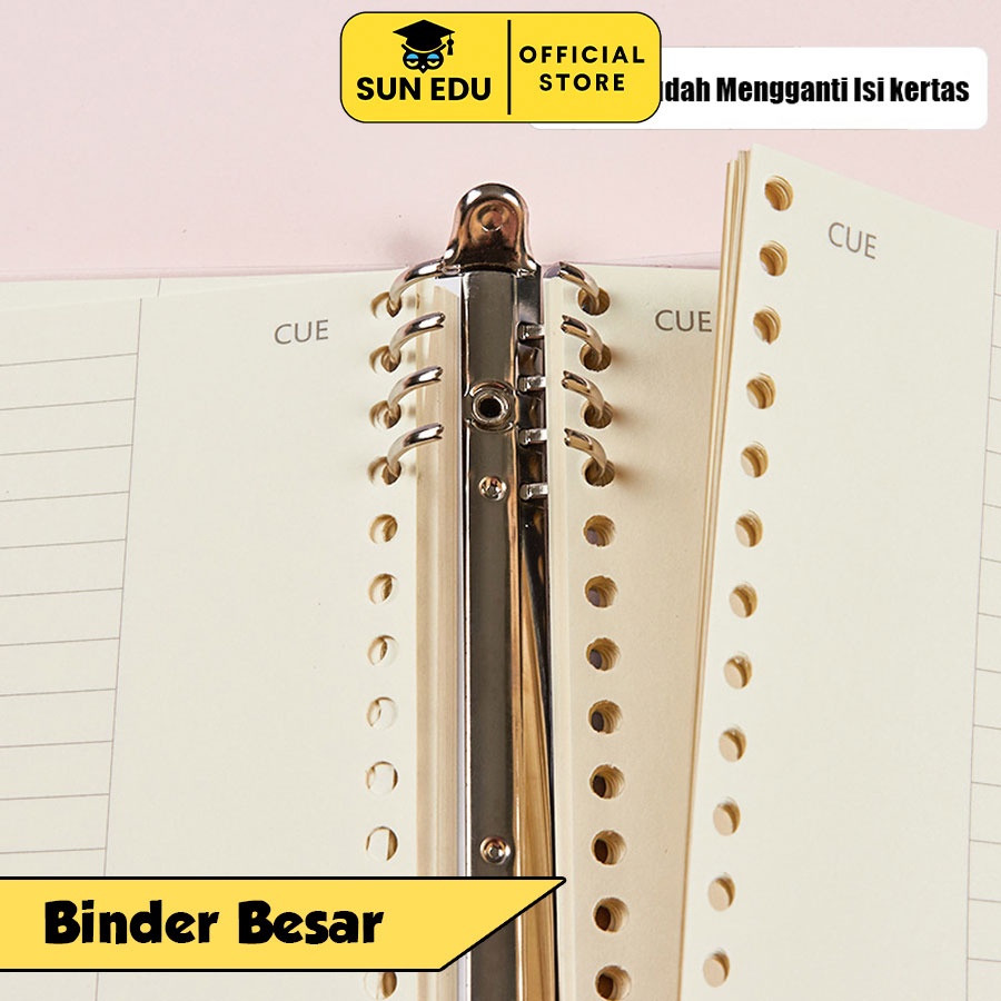 

Buku Lose Leaf Binder A5 Notebook 60 Halaman/ Binder Cute Pastel