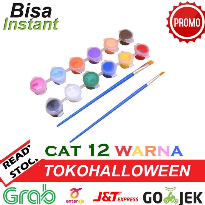 

New Sale Cat Akrilik Set 12 Acrylic Cat Lukis Anak Anak Terbaik