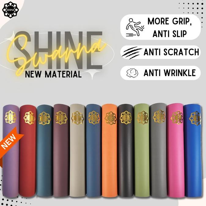 Diskon Terbatas Matras Yoga Shine Swarna Matte 5Mm Pasti Antislip Gadismalaka