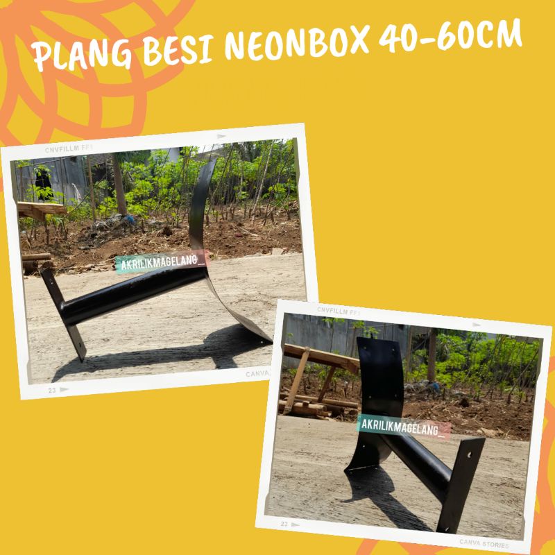 Braket Neonbox | Dudukan BeCustom Bracket Neonbox Dudukan Neon Box Bahan Besi Kuat Dudukan Plang Bes