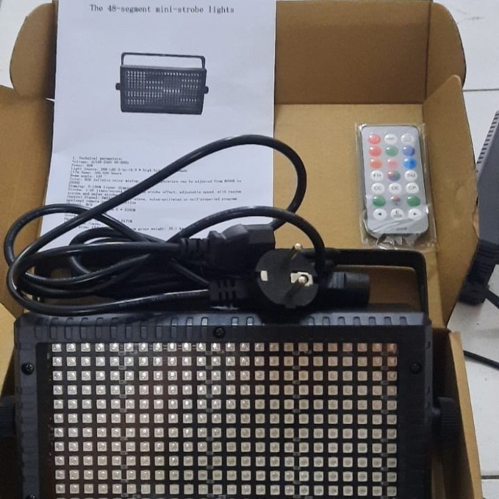 Lampu Lighting Strobo , Flash, Rgb Full Color Bisa Dmx, Sound, & Auto