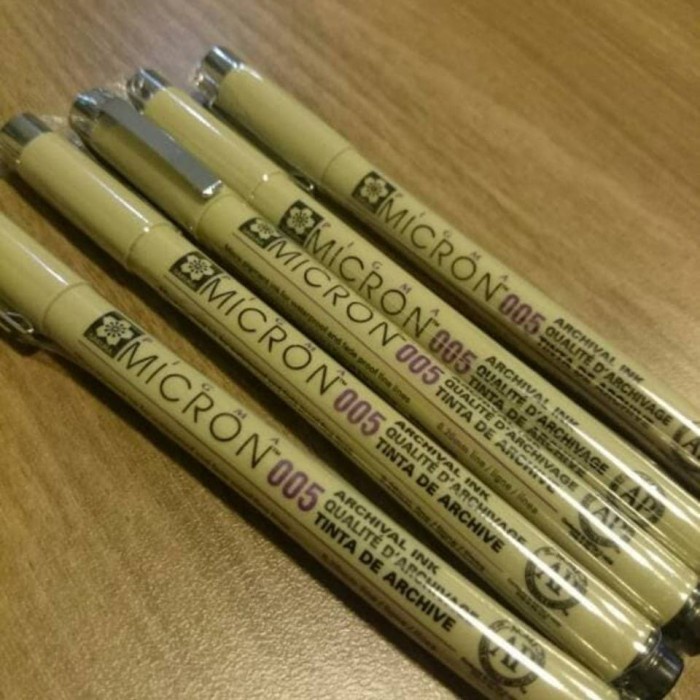 

Sakura Pigma Black Micron Drawing Pen 005 Terbaru