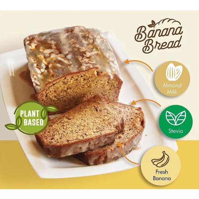 

| banana bread - clear glaze with oatmeal