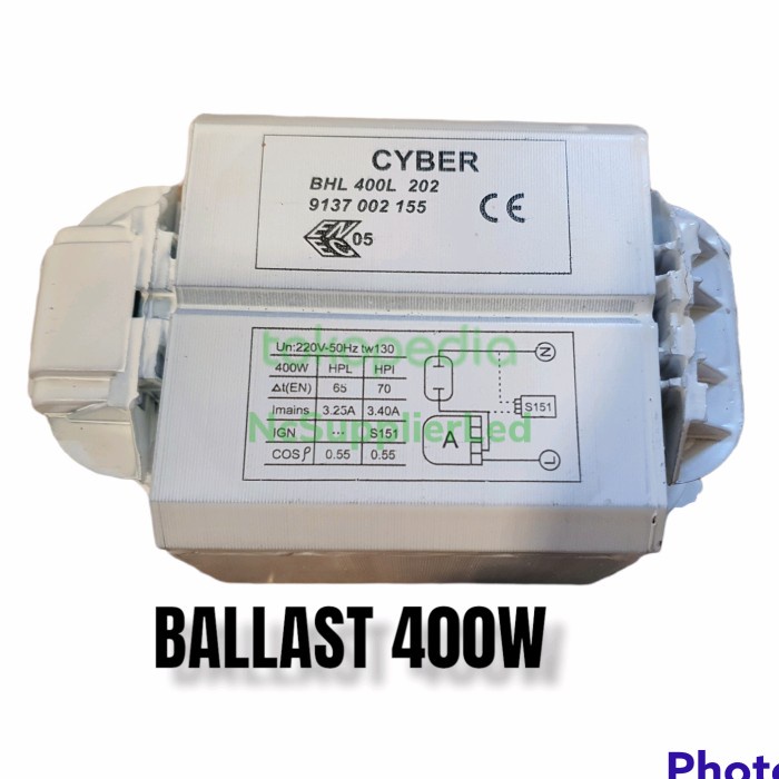 Terlaris Ballast 400Watt Bhl 400W Hpit Cyber Komponen Lampu Sorot Hpit Trafo