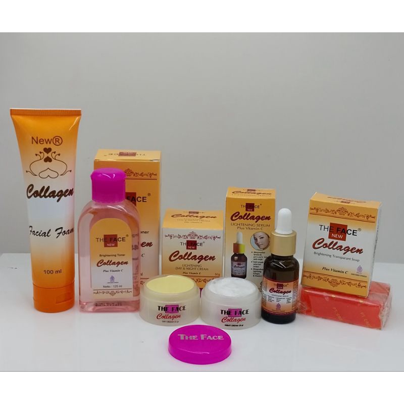 { COLLAGEN} PAKET HEMAT CREAM COLLAGEN THE FACE BPOM