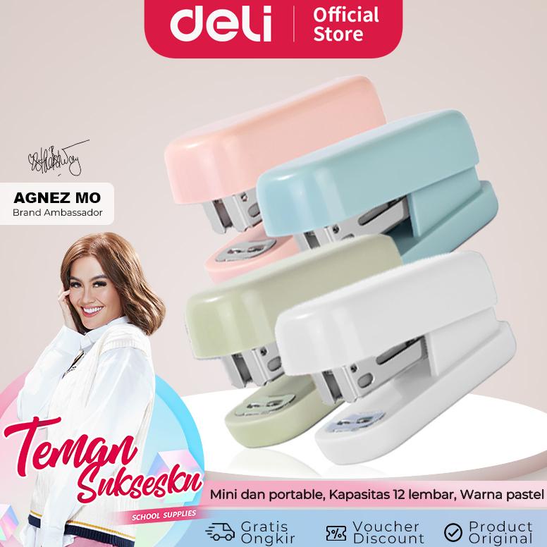 

Deli Staples Mini / Stapler Kapasitas 12 Lembar Portable TA202