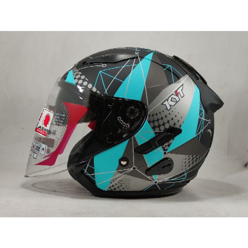 HELM KYT GALAXY FLAT R MATRIX ALL COLOUR
