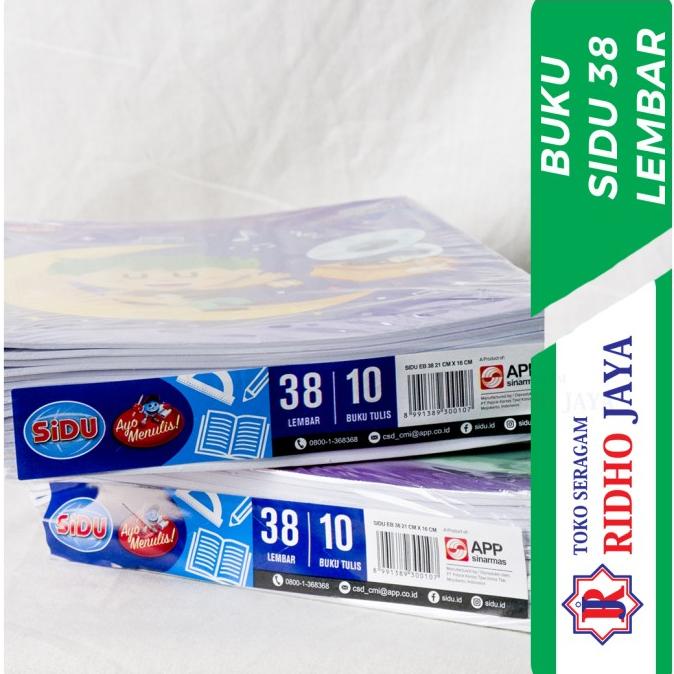 

New Buku Sekolah/ Buku Tulis Sinar Dunia / Sidu Isi 38 Lembar 21Cm X16Cm Original