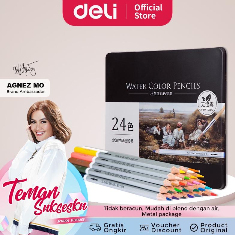 

Deli Pensil Warna 48 Warna PCS tidak beracun, dapat dicuci dan teknologi hybrid 6523
