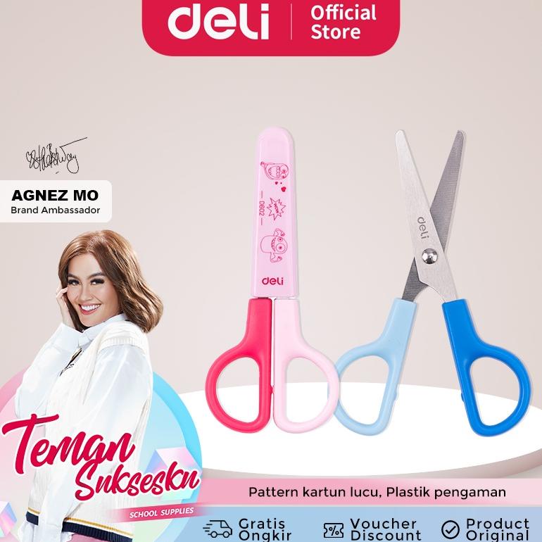 

Deli School Scissor / Gunting Kertas Anak Lucu Aman ED60200