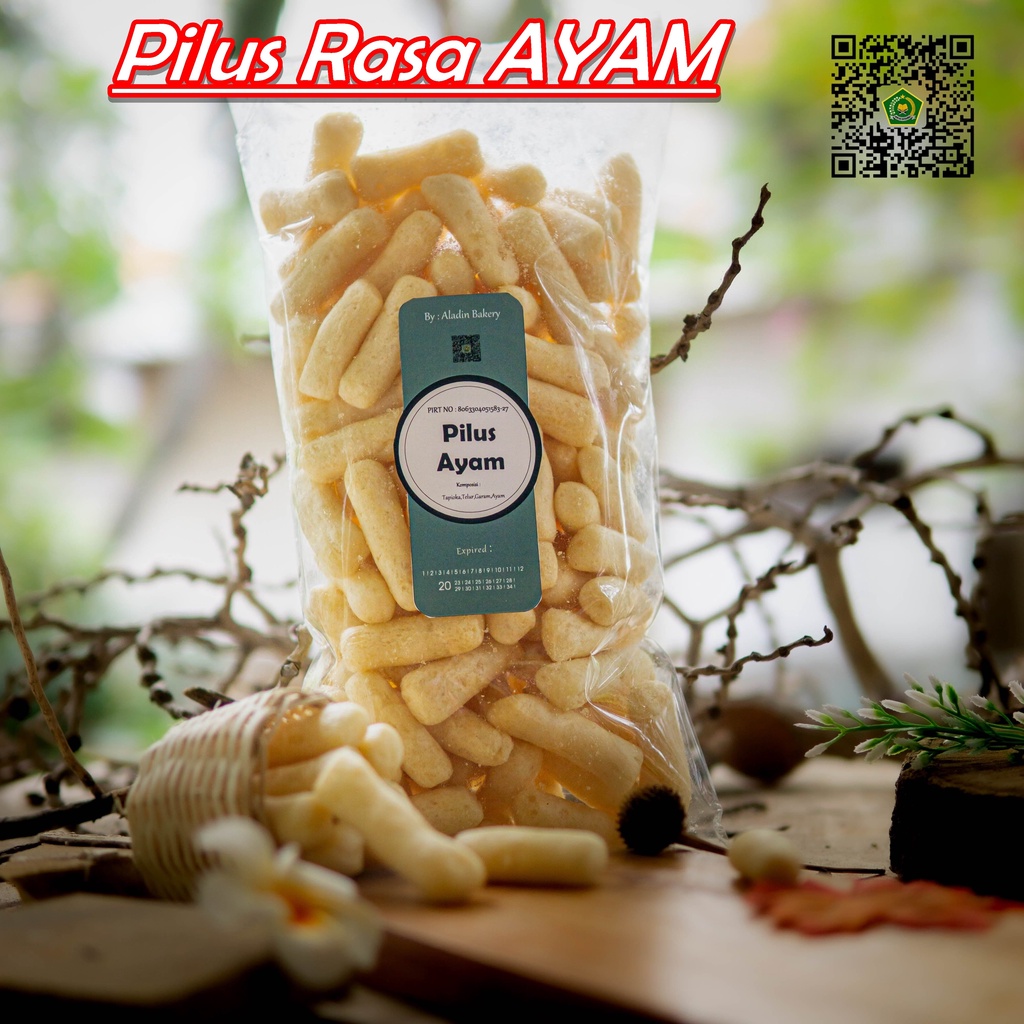 

CEMILAN PILUS AYAM GURIH/RENYAH/175 Gr/Makanan Kering