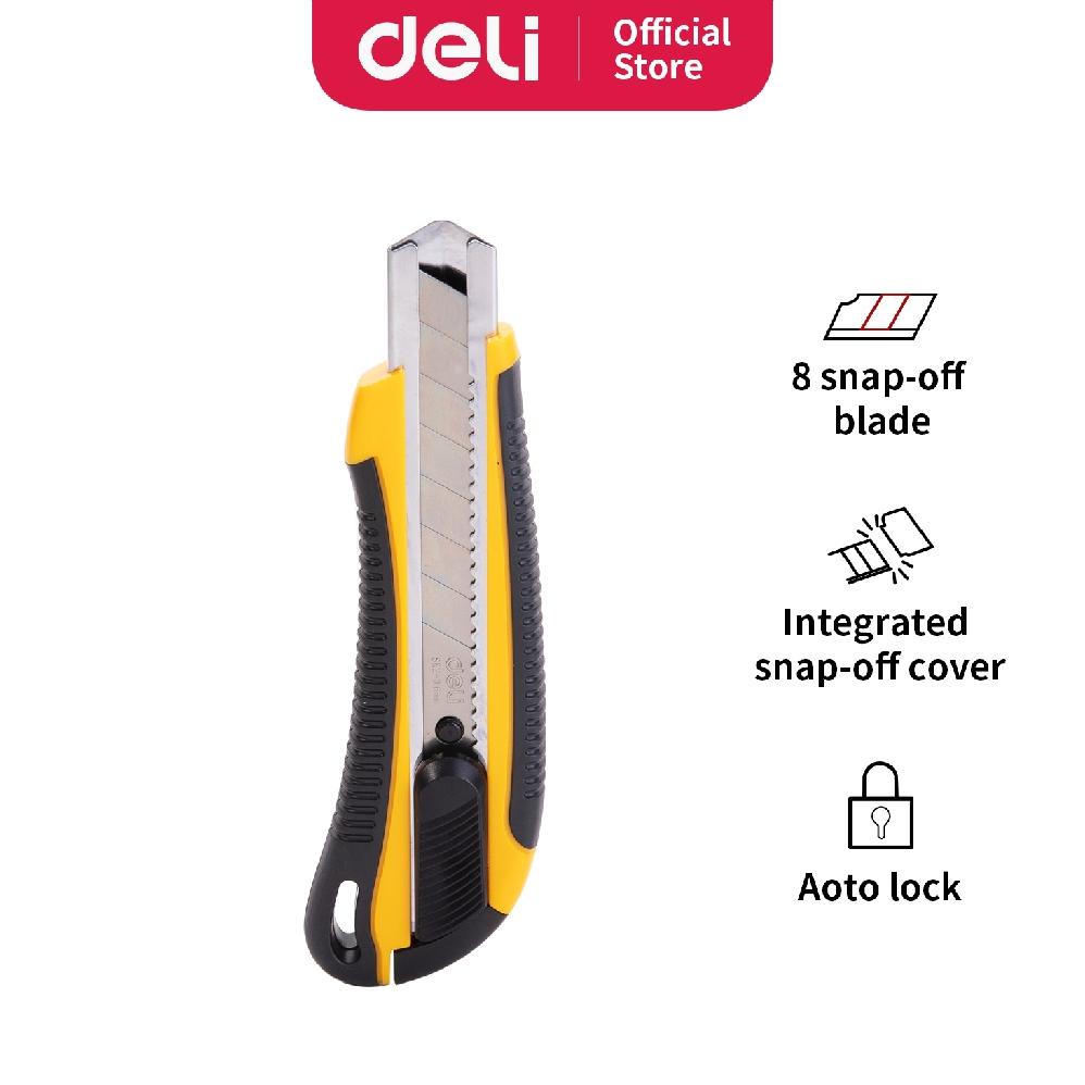 Deli Cutter dengan pisau baja SK2 memudahkan untuk memotong dengan sistem kunci otomatis E2064